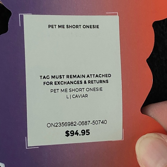 NWT YITTY Pet Me Short Fuzzy Zip Up One Piece Black Size Large - Picture 5 of 14